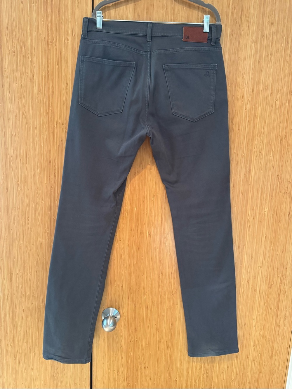 DL1961 Nick Slim Twill 360 Comfort Pants Slate Blue Grey 33